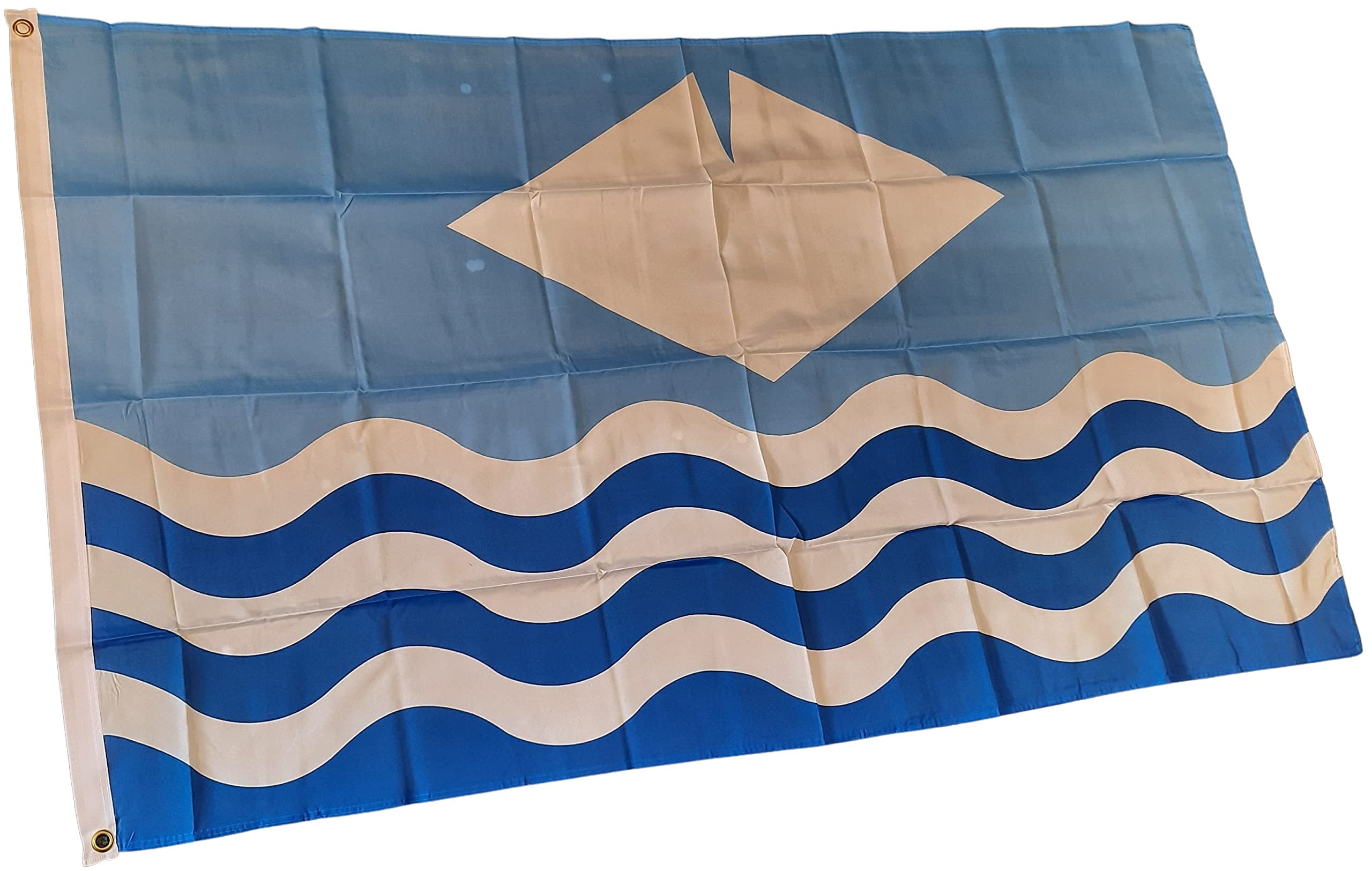 NWFlags Isle of Wight Flag 5ft x 3ft 75d Premium Polyester Suitable For Flagpoles | Strong Polyester 5x3 foot material flag with Eyelets