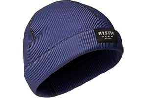 Mystic Watersports - Surf Kitesurf & Windsurfing 2mm Neoprene Wetsuit Beanie Hat - Dark Olive - Flatlock Stitching