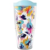 Tervis EttaVee Be Spot On Made in USA Double Walled Insulated Tumbler Travel Cup Keeps Drinks Cold & Hot, 24oz, Classic