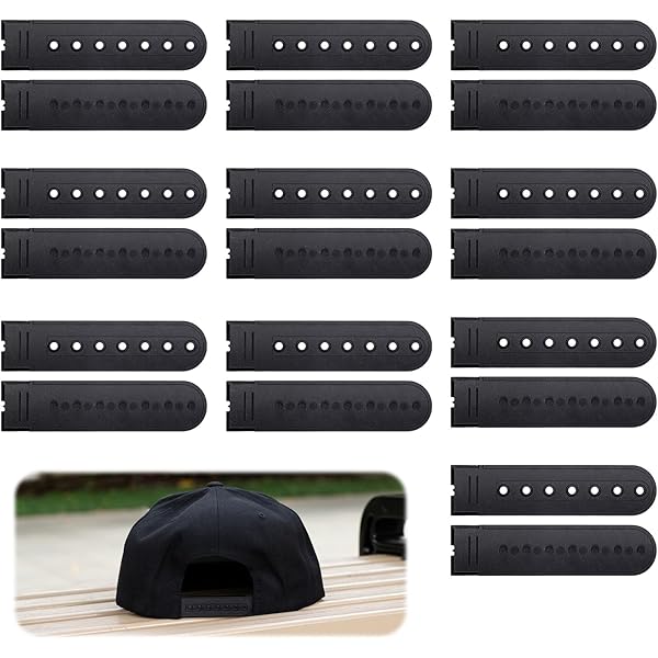 Amazon.com: NX Garden Snapback Strap 12 Pairs Black Plastic