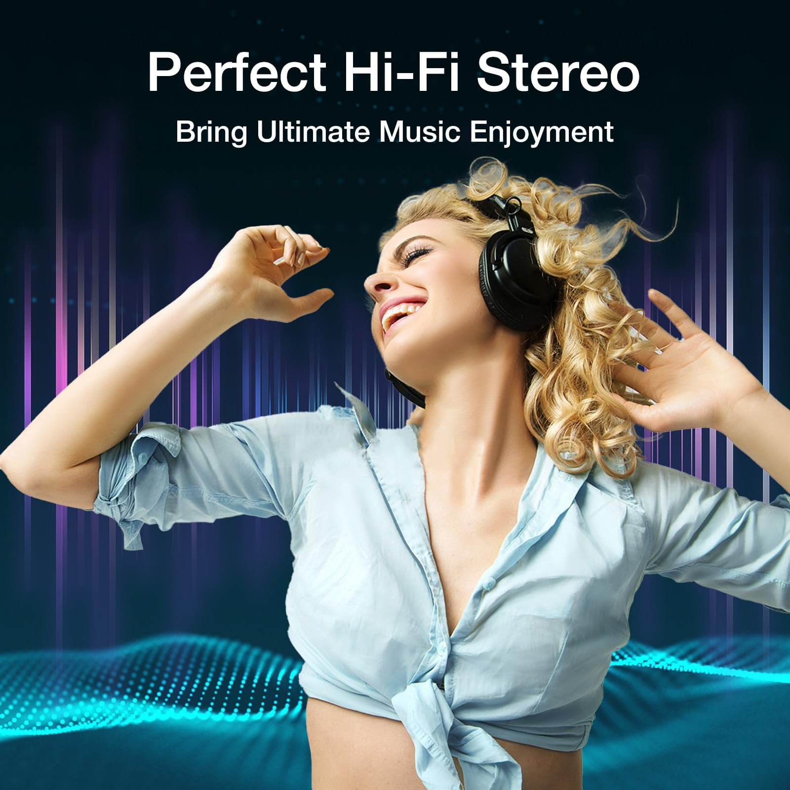 VCE 6.35mm (1/4 inch) Male to 3.5mm (1/8 inch) Female Stereo Audio Jack Adapter for Aux Cable, Guitar Amplifier, Headphone, 2 Pack