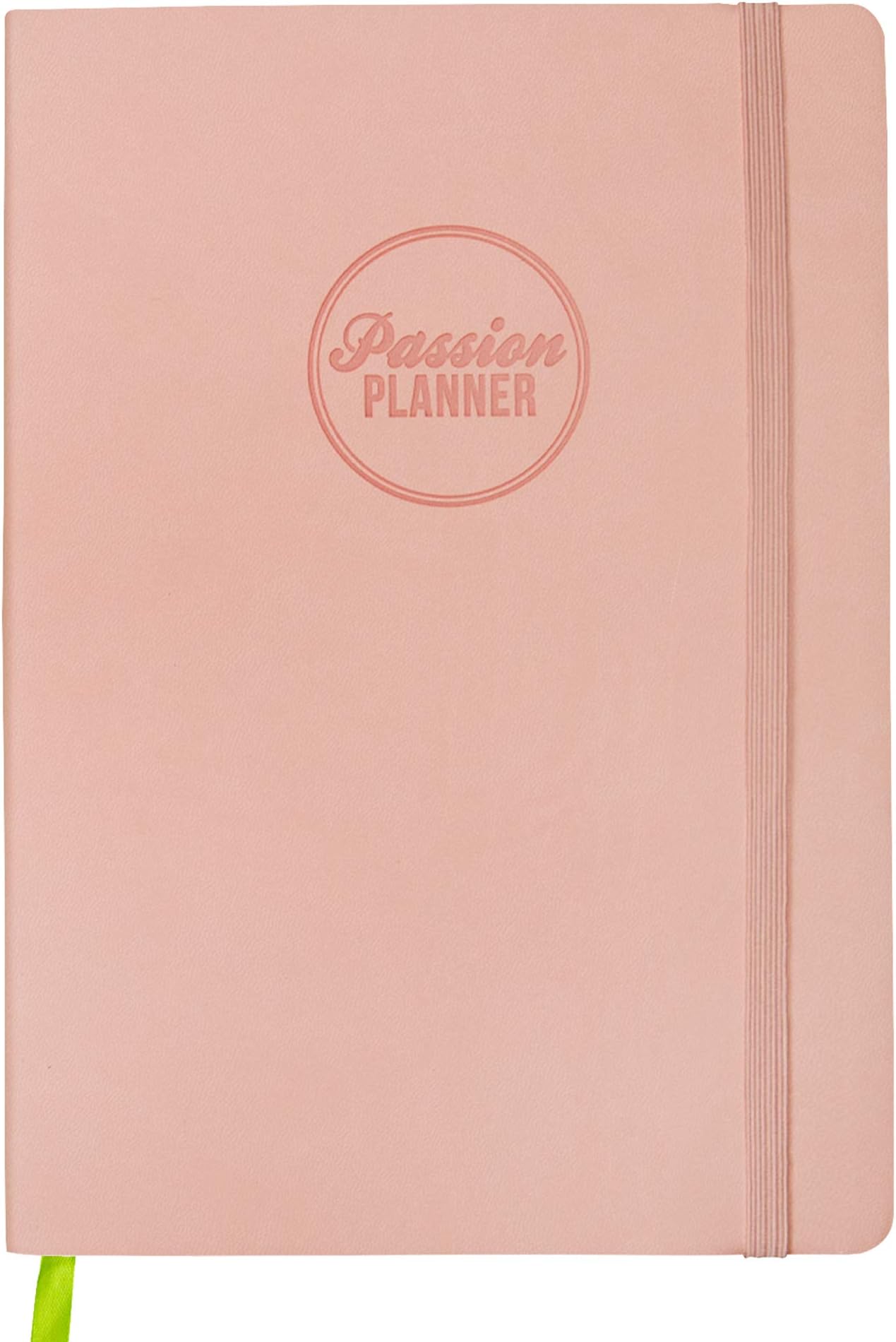 Passion Planner Dated Jan-Dec 2020, Goal Oriented Weekly Agenda and Reflection Journal, Medium (B5-6.9 x 9.8 inches) Sunday Start Brilliant Blush