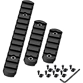 Feyachi Keymod Picatinny Rail Sections, 5 7 13 Slots Aluminum Picatinny Rail Sections for Keymod System with 8 T-Nuts and 8 S