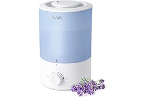 Levoit Humidifier for Bedroom Large Room, 3L Cool Mist Top Fill Quiet Humidifier for Baby Nursery and Plants, 360° Nozzle, Ra