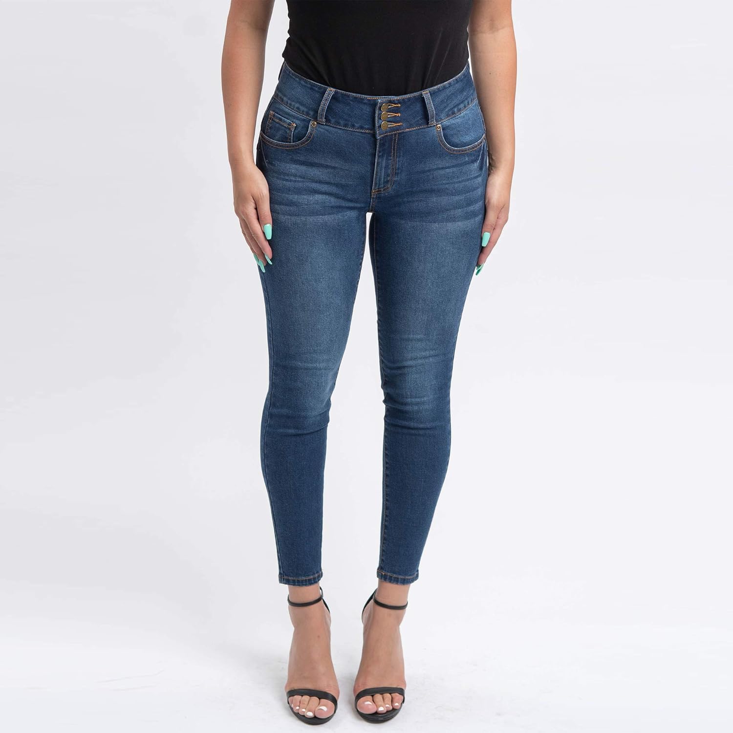 dark wash ankle jeans