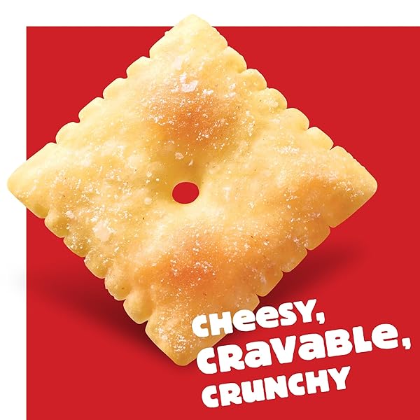 CHEEZ-IT CHEESE CRACKERS, BAKED SNACK CRACKERS, LUNCH SNACKS, WHITE CHEDDAR (40 PACKS)