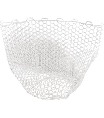 Épuisette Pêche à La Mouche - Maille Caoutchouc Souple Transparente - Capture Truite Et Saumon - NEUF