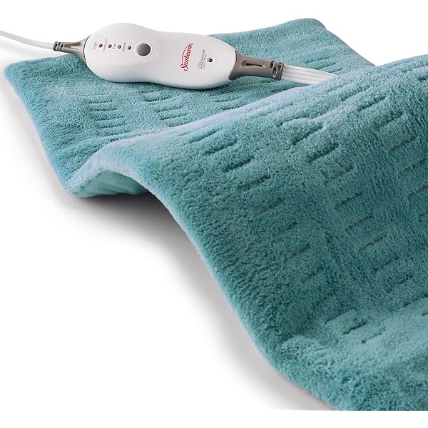 Amazon.com: Sunbeam Heating Pad for Back, Neck, and Shoulder Pain Relief  with Auto Shut Off, XL 12 x 24, Teal : Health u0026 Household