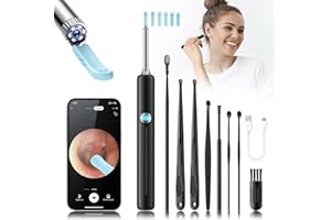 YORSFUN Ear Wax Removal - Wireless WiFi Visual Rechargeable Ear Cleaner, Home Tool for Earwax Removal, 1080P HD Camera Lens & 8 Pcs Ear Set - Ear Cleaning Kit with 6 Ear Pick