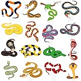 Snake Cupcake Toppers Reptile Pet Birthday Decorations 48Pcs Snake Party Cupcake Picks Snake Birthday Party Cake Decorations for AnimalsTheme Baby Shower Supplies