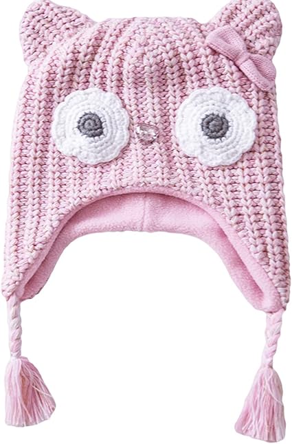 La Vogue Bonnet Bebe Garcon Fille Maille Pompon Doublure Polaire Hibou Rose Bonnet Tricot 50 56cm Amazon Fr Bebes Puericulture