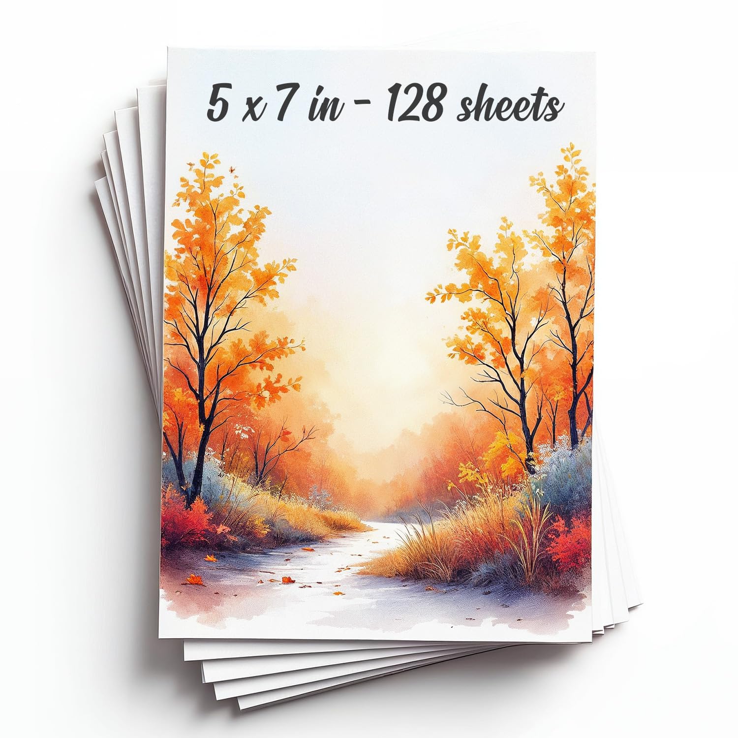 Photo 1 of 128 Sheets Watercolor Paper Pad - 5"x7" - Water Color Paper 140lb/300gsm - 100% Cotton Pulp - Art Supplies for Kids & Adults - for Painting, Artist Sketch, Easel, Loose Drawing