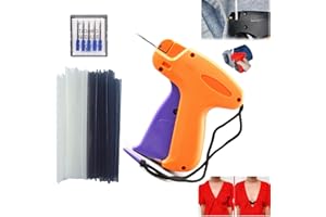 EAIXSHIR Quick Clothing Fixer, Quick Stitch Sewing Gun, Handheld Sewing Machine, Mini Quick Repair Garment Sewing Machine, with 5 Fine Needles 1000 Black & 1000 White Micro Fasteners