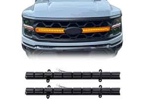 AMERICAN MODIFIED Smoked LED Amber Lights w/Sequential Turn Signal Compatible with 2024+ Ford F150 Tremor