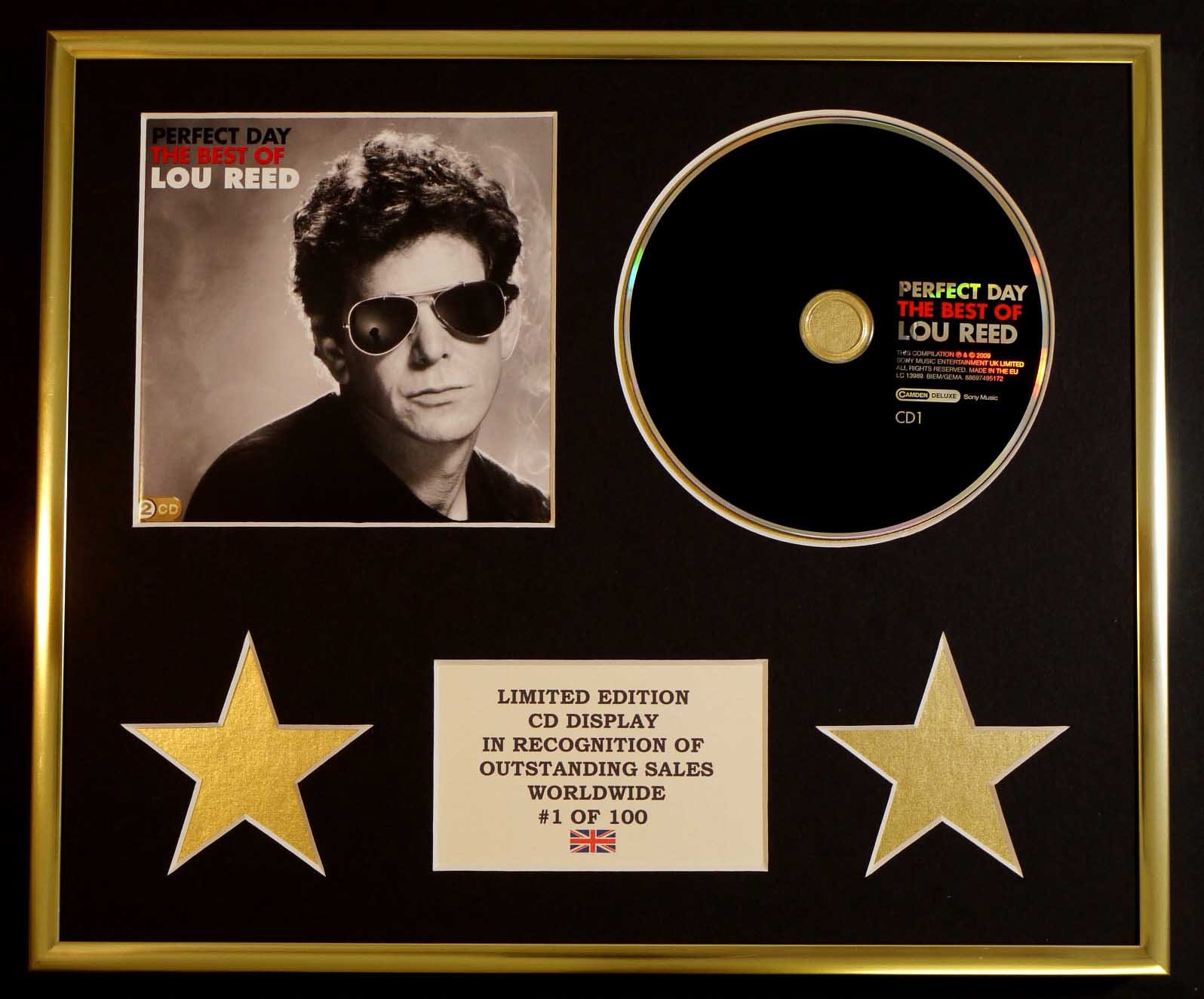 LOU REED/CD DISPLAY/LIMITED EDITION/COA/PERFECT DAY