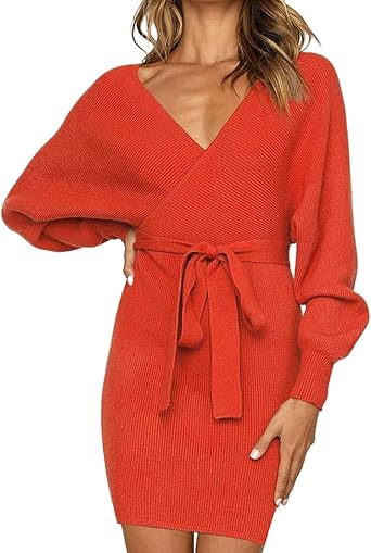 batwing wrap dress