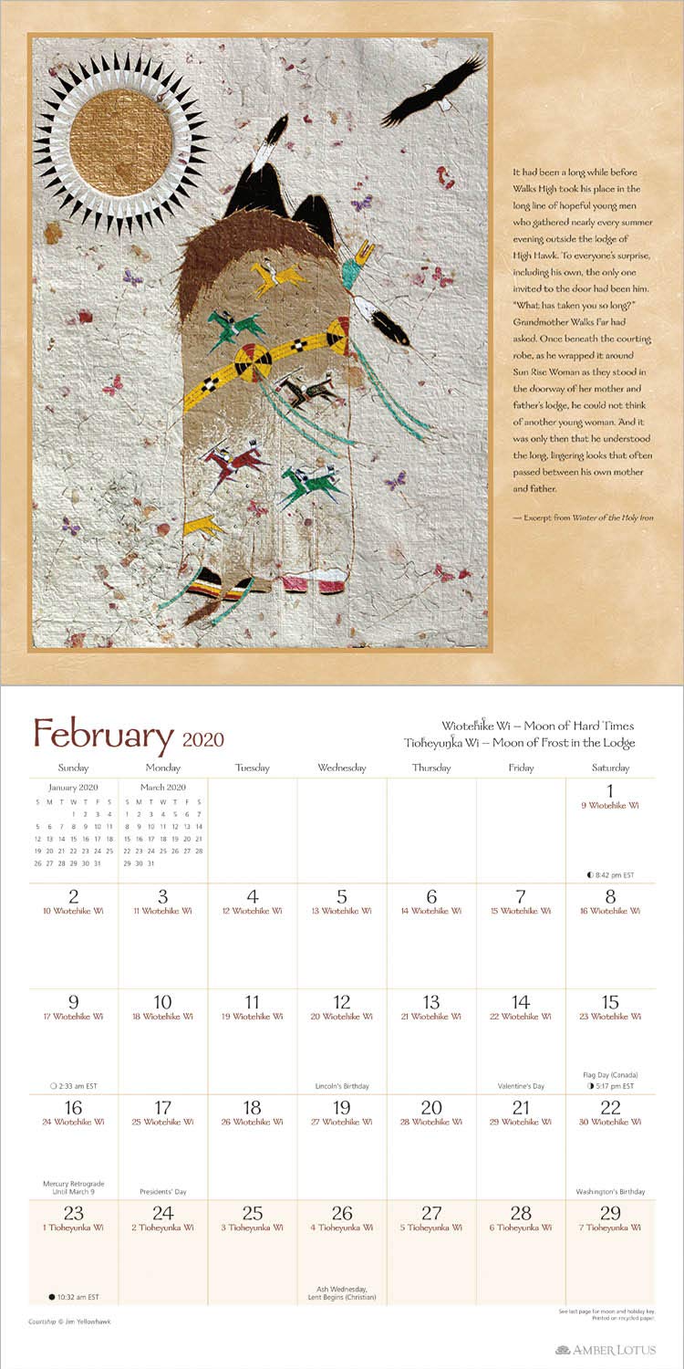 The Lakota Way 2020 Wall Calendar: Native American Wisdom On Ethics And Character: Jospeh M. Marshall Iii, Jim Yellowhawk: 9781631365386: Amazon.com: Books