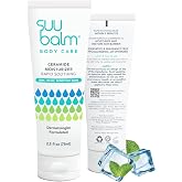 Suu Balm Rapid Itch Relief Cream, Anti Itch Cream for Eczema, Psoriasis &amp; Extreme, Severe, Dry, Sensitive Skin, Itching Relief Lotion, Derm Formula, Menthol &amp; Ceramides, Fragrance Free, 2.53 fl oz
