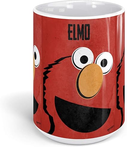 Amazon Co Jp セラミックコーヒーマグ アニメ 漫画カップ エルモ アニメ キャラクター ドリンクウェア スーパーホワイト マグカップ 家族 ギフトカップ 15oz ホーム キッチン