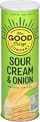 The Good Crisp Company Sour Cream & Onion Gluten-Free Potato Chips, 5.6 Ounce (Pack of 1), Non-GMO & Allergen-Friendly Snacks