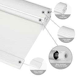 Boolegon Light Filtering Roller Shades for