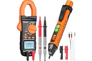 Proster Electrical Tools Set Non Contact Voltage Tester Pen Clamp Meter 6000 Count Electric Circuit Testing Device