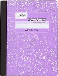 Mead Composition Book, 6 Pack of Wide Ruled