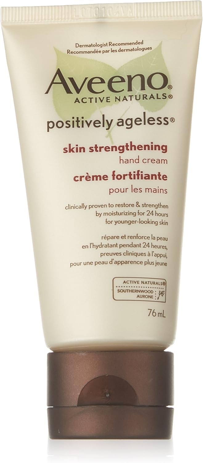 Aveeno Positively Ageless Skin Strengthening Hand Cream, 76ml Amazon