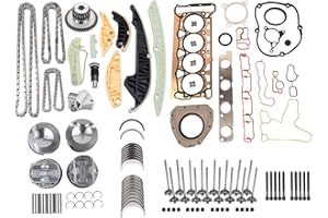 GELUOXI Engine Piston Timing Chain Kit Replacement for 2008-2011 VW Jetta Tiguan GTI Beetle Passat Audi A3 TT 2.0L Part# 06H1