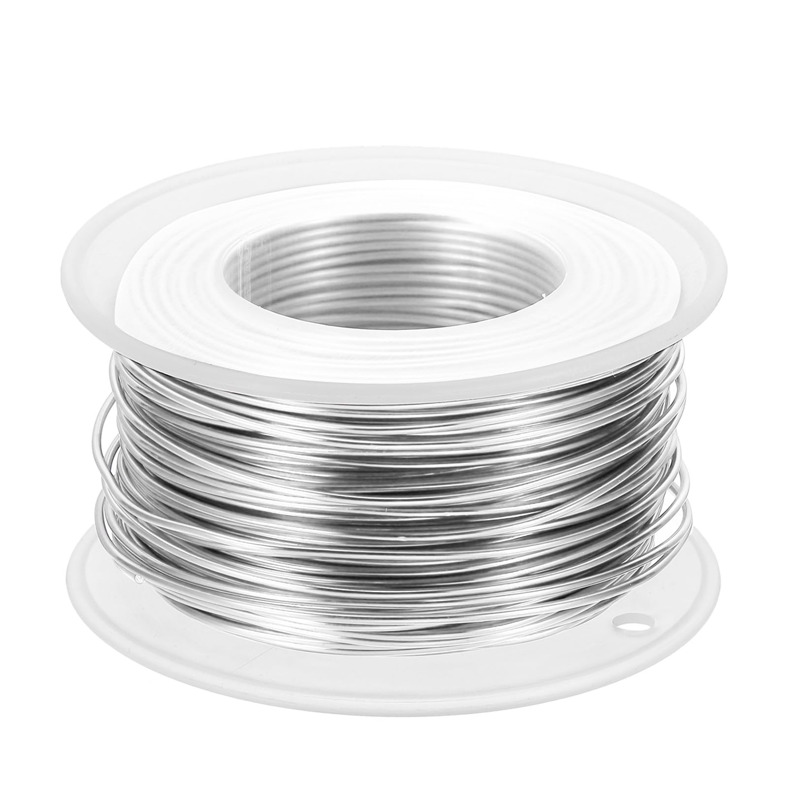 PATIKIL 18 Gauge 1mm Aluminum Craft Wire, 98.4Ft Metal Wire Armature Bendable Wire for Jewelry Making Metal Wrap DIY, Silver