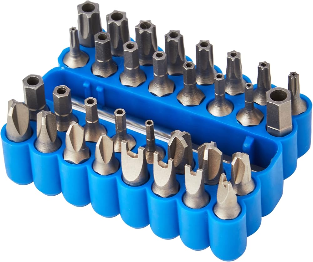 Draper 33 Piece Security Bit Set 1/4 Inch Metric Screwdriver Kit 25mm