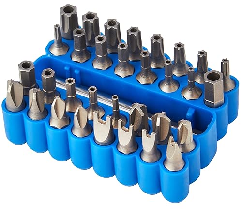 Draper 33 Piece Security Bit Set | 1/4" Metric Screwdriver Kit | 25mm Precision Hand Tools Accessories | Heavy-Duty Storage Case | 82406