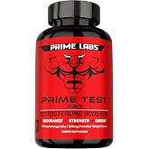 Prime Labs Prime Test Pro, Testosterone Booster for Men with Shilajit | Supports Endurance &amp; Strength, Formulated with PrimaVie Shilajit, Ashwagandha &amp; DIM, 60 Capsules