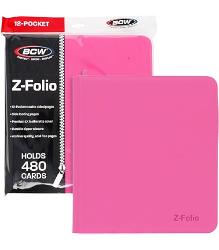 Amazon.com: BCW Z-Folio 12-Pocket LX USA Portfolio Binder Zip for