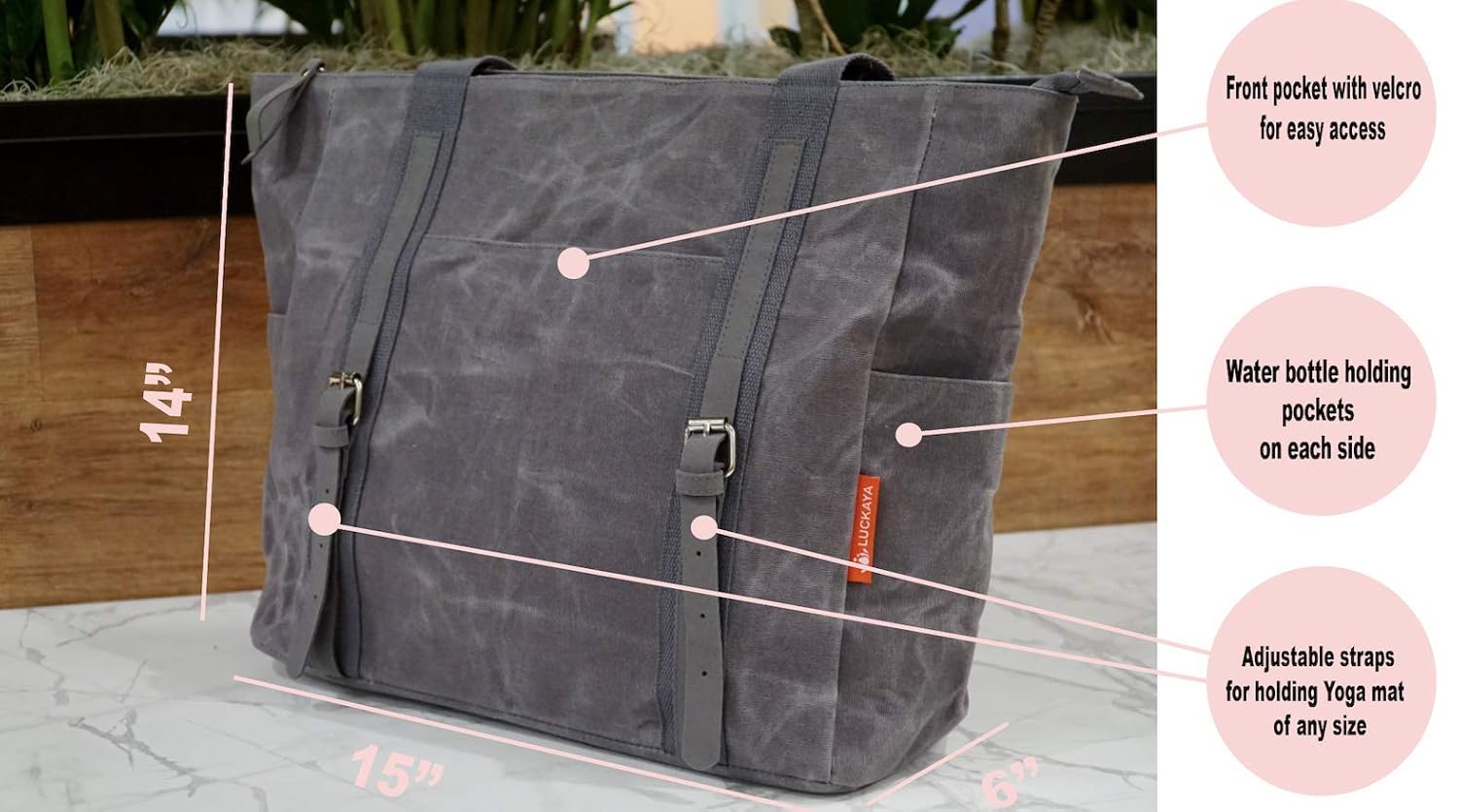 luckaya yoga mat bag