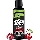 Muscle Pharm L-Carnitine 3000, The Ultimate Liquid L Carnitine Supplement for High-Performance, Supports Metabolism, Hydration & Energy, Zero Sugar, Low Calories, Sour Cherry Flavor, 32 Servings