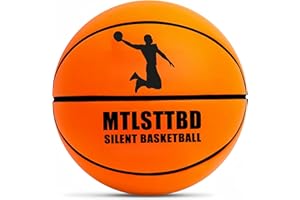 mtlsttbd Silent Basketball-Size 7 (29.5") Upgrade Dribble Dream Silent Basketball, Grooved Airless Foam Technology for Soundless for Quiet Dribbling and Indoor Training