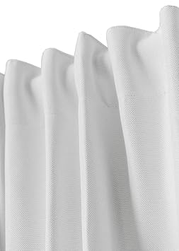 Rollmayer Vorhang mit Tunnelband MELO (C4 Weiß,140x215 BxH). Blickdicht Gardinen für Schlafzimmer, Kinderzimmer, Wohnzimmer, 