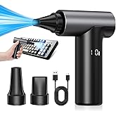 APPS2Car Electric Air Duster Upgraded 11-Speed Fast Charging Mini Compressed Air Duster with Aluminum Alloy Head for Heat Dissipation, Cordless Turbo Blower for Computer, Keyboard, Car, Home, Outdoor