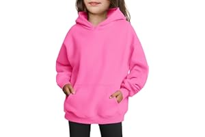 Arshiner Girls Oversized Hoodies Fleece Pullover Sweatshirts Kids Fashion Casual Outfits Fall Winter Clothes