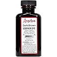 Angelus Leather Dye- Flexible Leather Dye for Shoes, Boots, Bags, Crafts, Furniture, & More-Dark Brown- 3oz