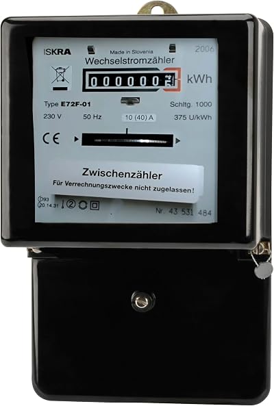 Unitec 40749 Alternating Current Electricity Meter 20 A Max 1 W Own Consumption