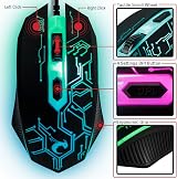 Orzly RX250 4 in 1 Gaming Keyboard Mouse Headset Pad Bundle RGB view 4