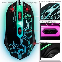 Gaming Keyboard and Mouse and Mouse pad and Gaming