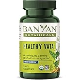 Banyan Botanicals Organic Healthy Vata –Grounding & Stability Supplement–with Ashwagandha, Shatavari & Mucuna–Natural Support for Restful Sleep, Dryness & Scattered Thoughts-90 Tablets-USDA Organic