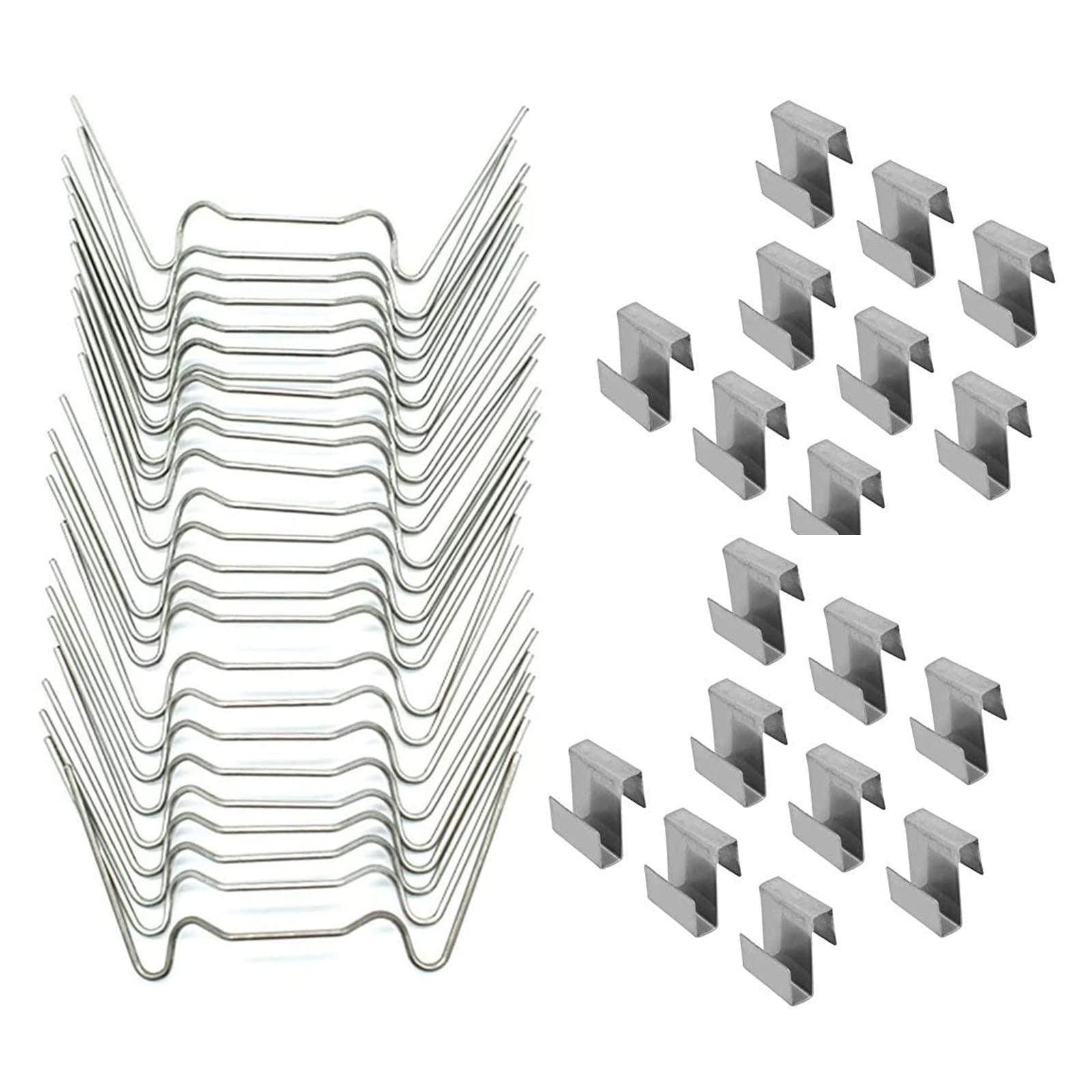 100pcs Thick Stainless Steel W Wire Elite Greenhouse Glazing Clips