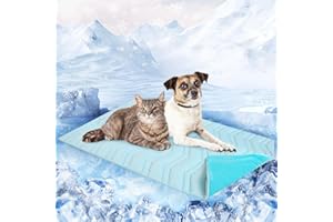 SCENEREAL Dog Cooling Mat for Crate, Thicken Self-Cooling Dog Pad Reversible (Cool & Warm), 36"x23" Pet Cool Bed for Medium L XL Dogs,Kennel Sofa Mats Machine Washable, Durable Non-Toxic Gel, Outdoor