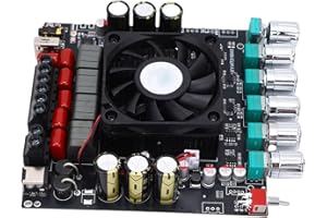 WALFRONT XYHT21MAX 2.1 Channel Audio Amplifier Board 2x200W+400W Subwoofer Digital Amp for Home Theater Car Outdoor Speakers