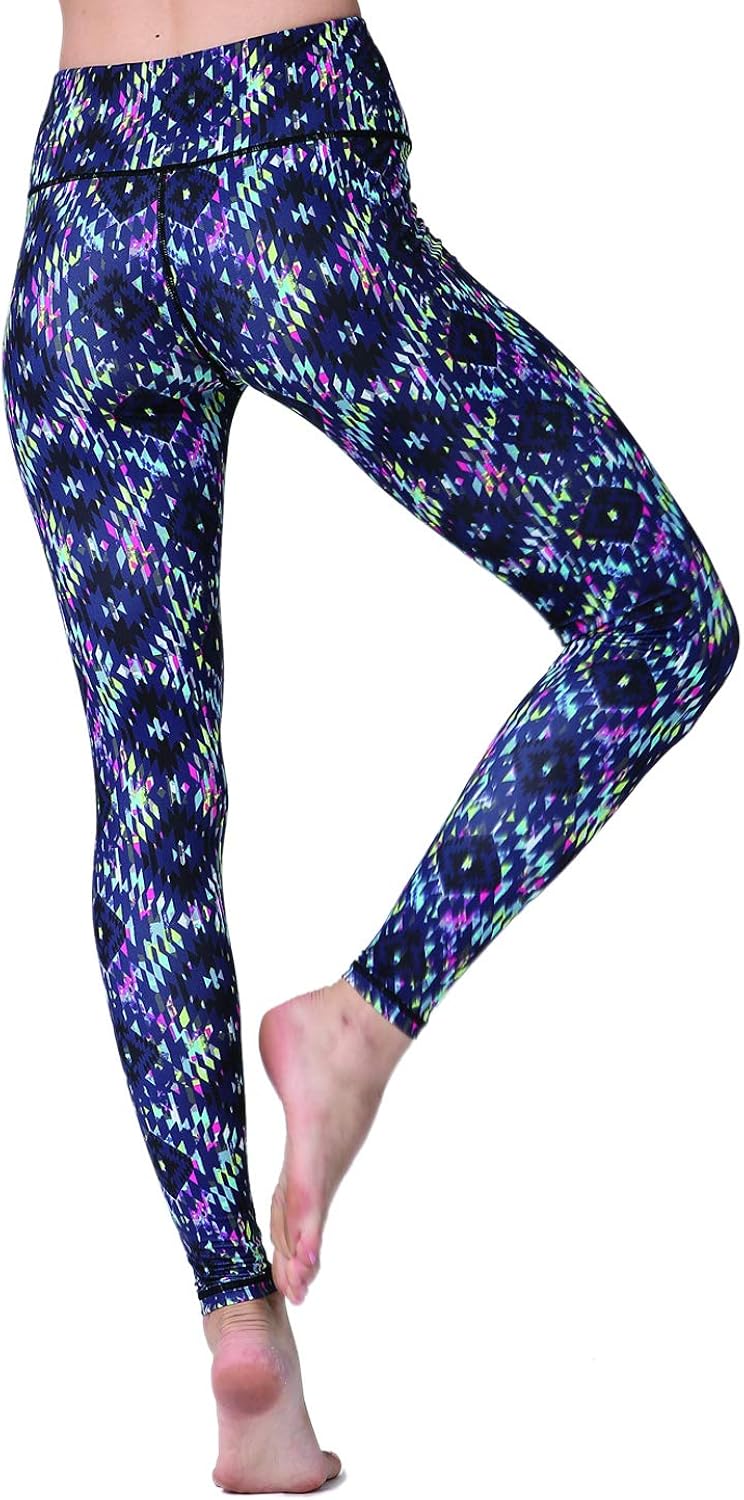 MTSCE Yoga Pants Yoga Capris Printed 