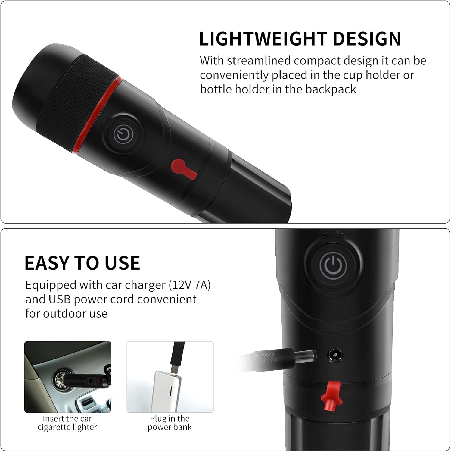 TTDC Espresso Coffee Maker Portable Travel Electric Espresso Machine Hand Coffee Maker USB Powered for Camping, Travel, Home, Office, Car, Outdoor: Kitchen & Dining
